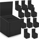 12 Pack Raffle Box Donation Box for Fundraising, Ballot Cardboard Boxes with Slot for Ticket and Removable Header Charity for Collecting Business Card Voting Contes, 6 x 6 x 6 Inch