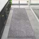 Gray Bathroom Rugs 45.6"x29.9", Extra Soft Absorbent Thick Shaggy Bath Rugs, Non Slip Quick Dry Bath Mat, Machine Washable Bath Rugs for Bathroom, Microfiber Rugs for Shower Bathtubs (Grey)