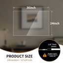 4-Pack 24" x 36" Plexiglass Sheets 1/8 inch Thick (3mm), Clear Acrylic Sheets Panel Cut to Size Plexiglass Acrylic Board, Cut with Engraver, Power Saw or Hand Tools, No Laser Cut.