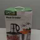 3-Speed Electric Food Processor: Meat Grinder, Vegetable Chopper & Baby Food Maker - 300W, 2 Bowls (8 Cup Stainless Steel+8 Cup Glass), Quiet Operation