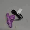 Gritin Rechargeable Book Light for Reading in Bed with 19 LED &Memory Function-Eye Caring 3 Color Temperatures,5 Brightness Levels,90 Hrs Runtime Flexible Goose Neck Clip on Light-Dark Purple