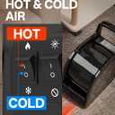 Floor Drying Air Mover Blower with Warm & UV Lamp, 3-Speed High-Velocity Fan for Home, Garage, Workshop, 12.59"D x 7.1"W x 12.6"H