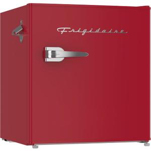 Frigidaire EFR176-RED 1.6 cu. ft. Retro Bar Fridge with Side Bottle Opener, Red, 1.6 cu ft 16"D x 18"W x 18.5"H
