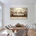 SIXWOOD Jesus The Lords Last Supper Canvas Wall Art, Dining Room, 24x16 in