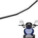 1" Motorcycle Handlebar 25mm Black Drag Straight Bar Cafe Racer for Honda Kawasaki Yamaha Suzuki Harley Chopper Bobber