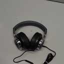 AC01 Headphones Wired Over Ear, Corded Stereo Headsets with Microphone Volume Control for Adults Teens Kids 3.5mm for Cellphones, Tablets, Laptop, Chromebook (Black Grey)