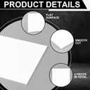 2 Pcs 12 x 24 Inch UHMW Polyethylene Sheets, 1/4 Inch Thick Ultra High Molecular Weight White Plastic Sheet High Density Polyethylene Board Rectangular Solid Block for Industrial Home
