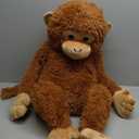 Giant Monkey Stuffed Animals, Large Stuffed Monkey Plush Toy, Big Jumbo Plushie Toy, Jungle Animal Toys, Gifts for Kids on Birthday Christmas(23.6 Inch, Brown)