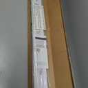 UNISHADES No Drill Blinds for Windows 1" Vinyl L-Shaped Slats Cordless Mini Blinds for Home, for Window Size 31" W × 36" H White