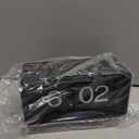 BHning Retro Style Flip Clock,Auto Page Turning Transparent Cover Digital Flip Desk Clock. Classic Mechanical Battery Operated Digital Display,Home and Office Decorations(No Battery Included) (Black)