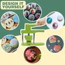 Happizza Button Maker Mold 3 inch/75mm, Interchangeable Die Mold Button Maker Mould Suitable for Slide Rail Badge Maker Machine Pin Press Machine