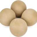 Stanbroil Ceramic Fire Balls - 6" Round Fire Stones for Fire Pit Fire Bowl and Fireplace - Set of 4, Beige