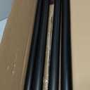 Vintage Decorative Black Curtain Rods for Windows 28 to 48 Inch Adjustable Heavy Duty 1'' Diameter Curtain Rod with Owl Finials for Bedroom Living Room Kitchen Farmhouse (18-60'')