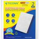 TICONN 2PK Plastic Mattress Bag for Moving Storage, Waterproof Mattress Protector Cover, Heavy-Duty Mattress Moving Supplies (1.5 mil, Queen)
