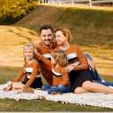 PATPAT Family Matching Outfits Fall Winter Cotton Long Sleeve Bodycon Dresses and Sweatshirts Tops Sets (L)