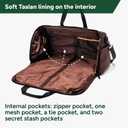 Halfday Convertible 2-in-1 Premium Garment Duffel Weekender Bag 45L: Wrinkle-Free Travel (Hanging Suit Compartment, Shoe Pockets, Trolley Sleeve), Balistic Nylon Carry-on, Port