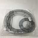 5 Pieces Christmas Metal Wreath Frame Ring Round DIY Macrame Floral Crafts Wire Wreath Form Christmas Decoration Door Craft (Deep Green, 12 Inch, 8 Inch)