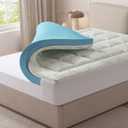 NEWBULIG 3 Inch Queen Dual Layer Memory Foam Mattress Topper