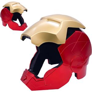 Open/Close Wearable Helmet with Eyes Glowing for Kids and Teens Mask Costume and Role-Play Dress Up, Ideal for Birthdays, Christmas, Halloween (Child Size)