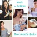 Breast Shells, Milk Saver, Nursing Cups, Nursing Moms to Ease Nipple Pain, BPA-Free and Reusable, Collect Breast Milk Leak (2 Pack)