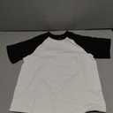 COZYPOIN Boys Girls 2 Piece Summer Outfits Colorblock Short Sleeve Cotton T-Shirts and Shorts Basic Kids Set (White-XS)