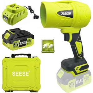 Turbo Jet Leaf Blower: Cordless Leaf Blower for Yard Leaves, Driveway Sand & Car Drying - 800,000 RPM High Speed with Ergonomic Handle for Easy Operation