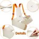 Upgraded Pregnancy Belly Band, Maternity Belly Bands for Pregnant Women with Adjustable Back Brace Straps, Breathable Maternity Pregnancy Belt for Back, Waist, Pelvic Support (M) (Orange)