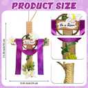 2 x Easter Wreaths for Front Door - He is Risen Wooden Cross Wreath with Hanging Flowers Christian Hanging Signs Decor for Lent Holy Week Spring Home Farmhouse Porch Church Wall