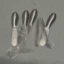 Spreader Knife Set,6-Piece Cheese and Butter Spreader Knives,Mini Serving Tongs,Stainless Steel Multipurpose Butter Knives