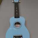 ADM Ukulele for Beginners Hawaiian Wood Ukelele Kit for Kids Adult Student Starter Professional Ukalelee Pack Bundle with Free Lessons Gig Bag Strap Nylon String Tuner (Blue, 21 Inch)