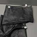 Leather Look Couch Arm Covers Set of 2 Armrest Covers for Sofa Chair Arm Protectors Stretch Armchair Slipcovers with Pockets Washable Spandex Fabric (Large, Light Grey)