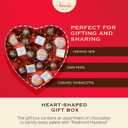 Venchi - Heart-Shaped Box, 18 Assorted Chocolates, 8.46 Oz, Gluten Free, No Colorings or Preservatives, Mother's Day Gift Idea (EXP 12/31/26)