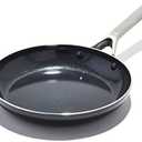 OXO Agility 10" Nonstick Frying Pan Skillet, Ceramic PFAS-Free Nontoxic Cookware, Induction Suitable, Compatible on All Cooktops, Dishwasher & Oven Safe, Stainless Steel Handle, Black