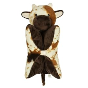 PINKPEACH 15’‘ Cute Cow Stuffed Animal Pillow - Washable Plush Toy for Kids & Adults, Multi- Purpose Plush Pillow for Sleep, Play, Travel & Decor, Gift for Boys & Girls Age3+