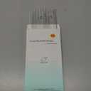 Dakoufish 8 Inch Clear Reusable Thick Plastic Replacement Drinking Straws for 12 oz &16 oz Mason Jar Tumblers,Set of 12 Pcs Straws with Cleaning Brush (8inch, Clear)