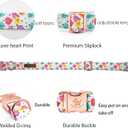 Elegant Little Tail Valentine's Day Collar - Pink Heart Cute Dog Collar, Adjustable for X-Small Dogs