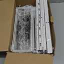 SWTYMIKI Over The Door Organizer - Door Organizer Hanging with 5 Adjustable Metal Large Capacity Basket and 6 Coat Hook, Wall Mounted Shelf for Bedroom Closet Bathroom Laundry Pantry Cabinet Kitchen (White)