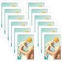 CRUGLA 12 Packs 4x6 Magnetic Picture Frames for Refrigerator White Peel and Stick Frame Bulk, 4 by 6 Photo Holders for Fridge Dishwasher Whiteboard (4x6 Frames 12 Packs, White Frame)