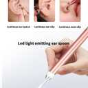 7Pcs Ear Wax Removal Tool with Light: Ear Cleaner Kit-Ear Scope with Stainless Steel 360 Spiral, Earwax Spoon Digger & Ear Tweezers with LED Light for Adults Kids - Ear Wax Remover with Storage Box