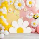 Colingmill 3ft Daisy Birthday Party Decorations White Daisy Flower Party Cardboard Cutouts Floral Birthday Cardboard Backdrop Decor for Spring Summer Wildflowers Baby Shower Wedding Bridal Supplies