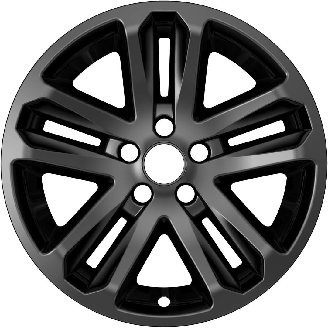 TangMiGe 4-Pack Wheel Skins Compatible with Ford Explorer 2011-2017, 18 inch 18", Hubcap Wheel Cover, Compare Your Wheel Shape & Size Carefully (Black Color)