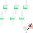 Electric Diamond Painting Pen Replacement Filter, Dustproof Filter for Vacuum Diamond Art Pen, Diamond Art Supplies (6Pcs Green+Clear)
