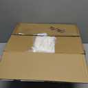 Wimarsbon Storage Ottoman, Vanity Stools with Metal Legs, 16.5" x 11.8" x 18" Modern Faux Mink Fur Footstool, Makeup Chair with Anti-Slip Feet, Accent Table,Footrest,Storage Bench for Bedroom (White)