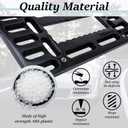 License Plate Bracket Holder, Front License Plate Bracket, No Drill Front Plate Mount, Licenses Plates Brackets Bumper, Car Frame Mount Adapter with Stainless Steel Screw Cap, Cable Ties