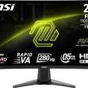 MSI MAG 276CXF 27-inch 1920 x 1080 (FHD) Curved Monitor, 280Hz, HDMI, DisplayPort, VGA Port, VESA Mountable, Tilt, Speaker, Slim Bezel, 0.5ms, Black