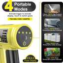 Cordless Portable Washer, Brushless Motor, 4 Speed Modes, 6-in-1 Swivel Nozzle, 2 x 4.0 Ah Batteries, 5 m Hose, Lightweight Handheld Car Washer for Home, Garden