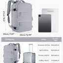 coofay Vacuum Backpack Travel with Pump Vacpack Travel Backpack with Vacuum System Mochila de Viaje Compresion al Vacio Easyvacpack Airbag Backpacks for Traveling Carry on Luggage