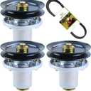3 Pack 607418 Spindle with 604664 Pulley 797720 Belt Replaces Hustler 601804 Spindle Assembly Hustler Spindle 607418 Spindle Assembly 3 pack 607418 Spindle Hustler Raptor SD Spindle 601804 oem