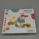 Fajiabao Kids Bath Toys for Kids Ages 4-8 3-5 with Magnetic Car Bath Toys Mold Free & DIY Slides Tracks Bathtub Shower Toys Birthday Gifts for Toddlers 2-4 5 6 7 8 Year Old Boys Girls (38 PCS)