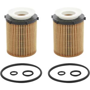 2 Pcs Oil Filter Compatible With INFINITI Mercedes-Benz Vehicle 2012-2023 C300 CLA250 E300 GLA200 GLC300 Metris SLC300 Sprinter 1500 2500, 2017-2019 Q50 Q60 QX30, Replace#HU711/6Z, HU7116z, 2701800109